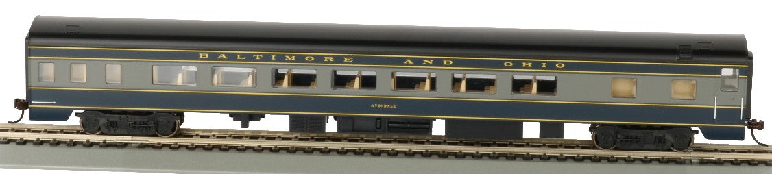 HO 85' Smooth-Side Coach w/Lighted Interior Baltimore & Ohio Avondale