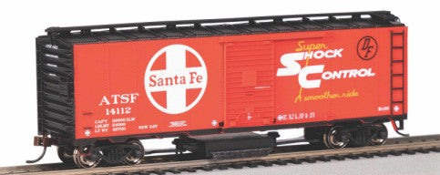 HO Track Cleaning 40' Boxcar Santa Fe #14112 (Shock Control)