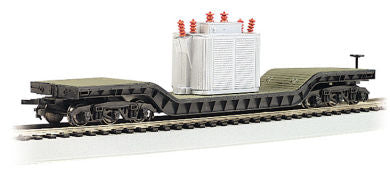 HO 52' Center Depressed Flatcar w/Transformer