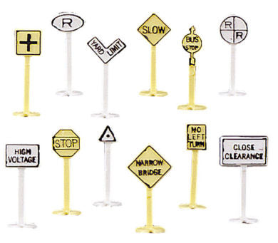 N Railroad & Street Signs (24pcs/Cd)