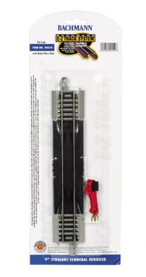 HO 9" Straight Terminal Rerailer Nickel Silver Track (1/Cd)