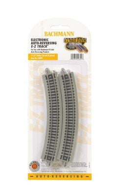 N Electronic Auto-Reversing 11.25" Radius Curved Nickel Silver Track (6/Cd)