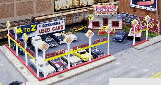HO A-to-Z Used Cars Lot Kit