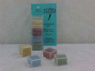 1/2oz Weathering Powder Set (4) Old Yeller, Green Grunge, The Blues, Used Brick