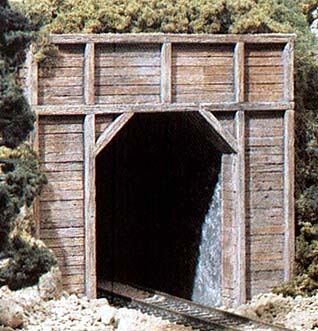 HO Timber Single Tunnel Portal