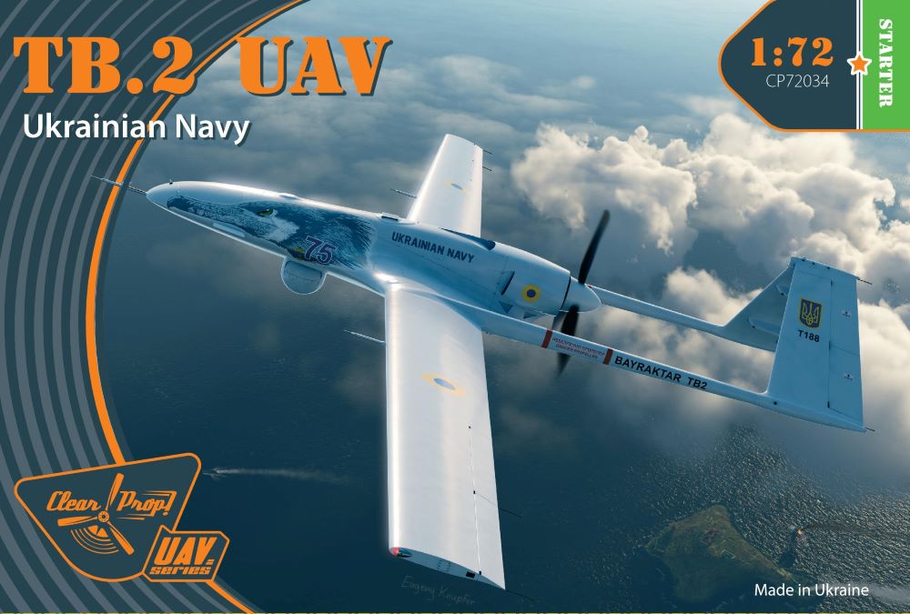 1/72 Bayraktar TB2 Unmanned Aerial Vehicle Ukrainian Navy (Starter)