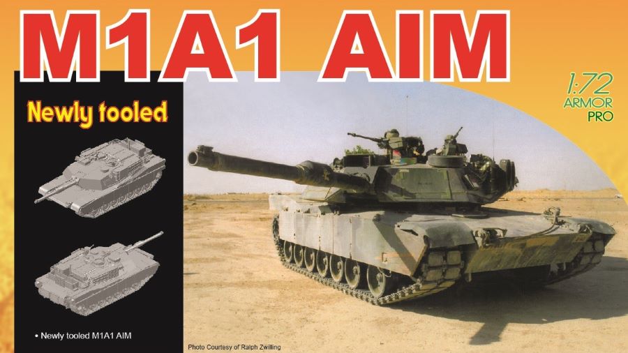1/72 M1A1 Abrams AIM Tank