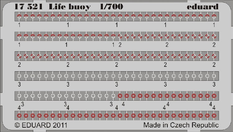 1/700 Ship- Life Buoy (Painted)