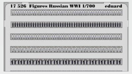 1/700 Ship- WWI Russian Figures (Painted) (D)