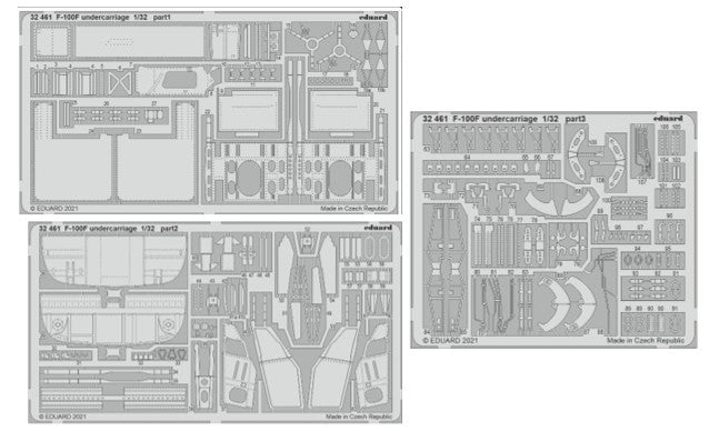1/32 Aircraft- F100F Undercarriage for TSM (D)
