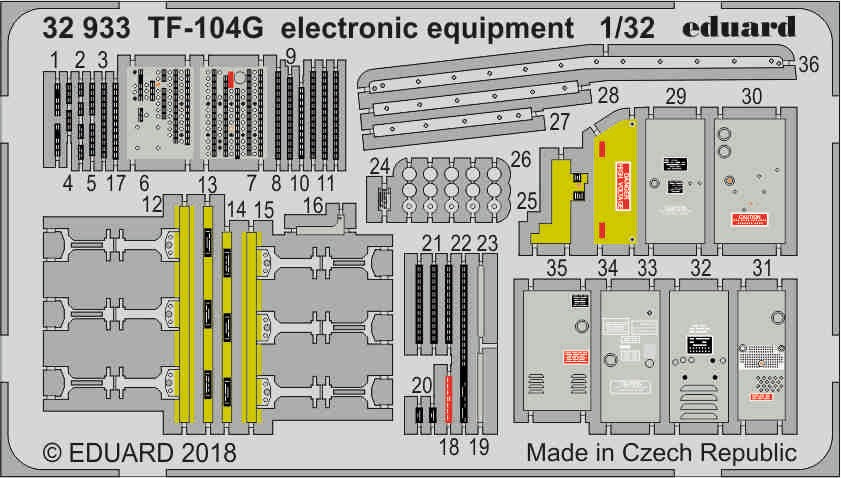 1/32 Aircraft- TF104G Electronic Equipment for ITA (Painted)(D)