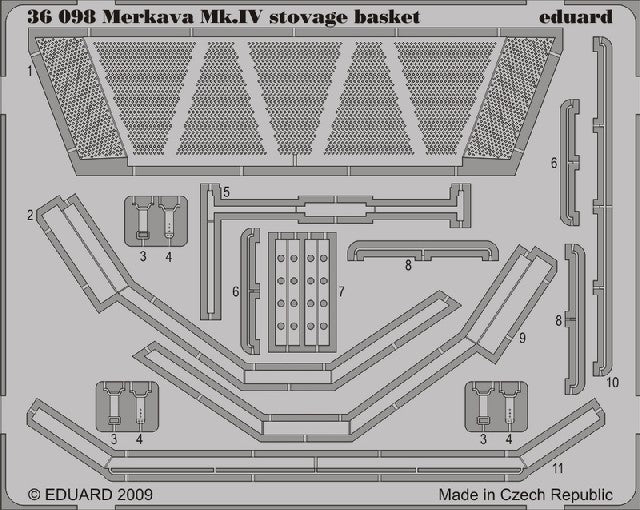1/35 Armor- Merkava Mk IV Stowage Basket for ACY(D)