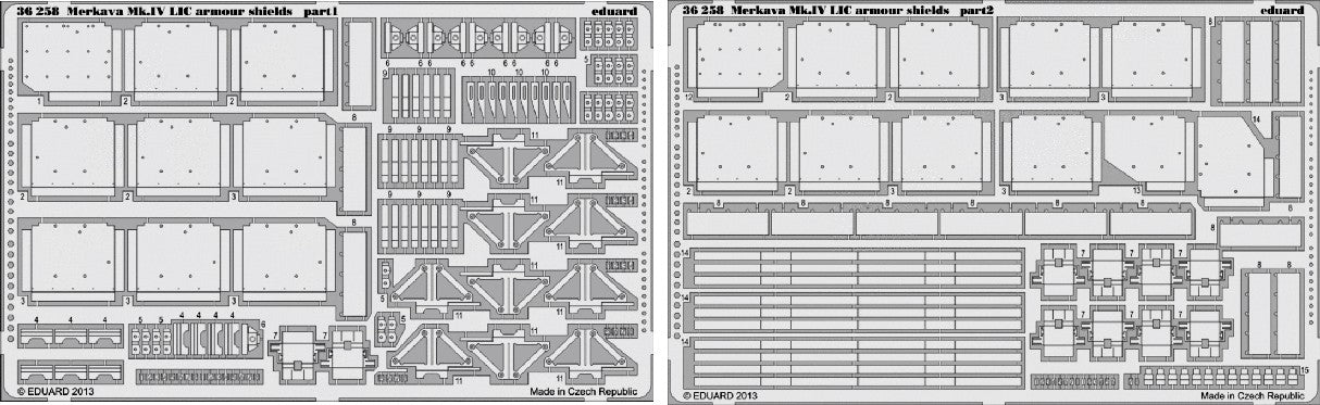 1/35 Armor- Merkava Mk IV LIC Armor Shields for ACY(D)