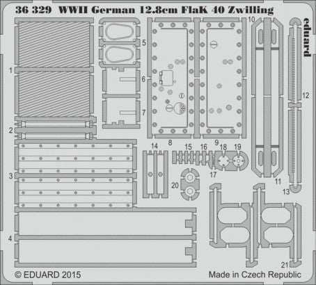 1/35 Armor- WWII German 12.8cm Flak 40 Zwilling for TAO