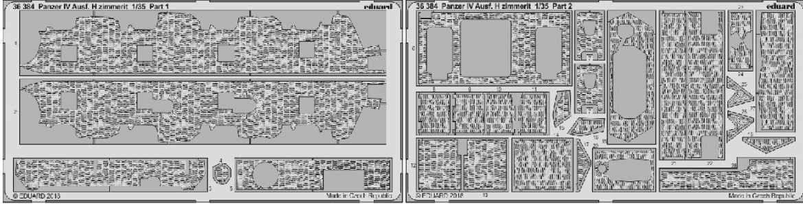 1/35 Armor- Panzer IV Ausf H Zimmerit for ACY(D)