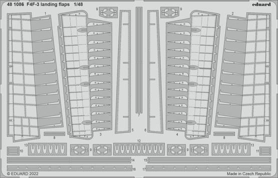 1/48 Aircraft- F4F3 Landing Flaps for EDU