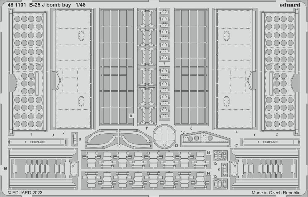 1/48 Aircraft- B25J Bomb Bay for HKM