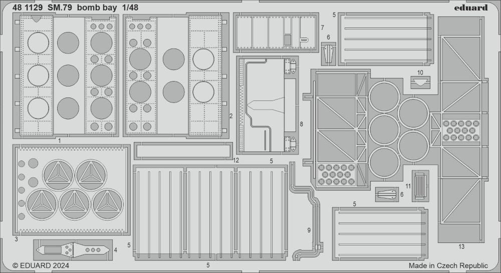1/48 Aircraft- SM79 Bomb Bay for EDU