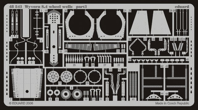 1/48 Aircraft- Wyvern S4 Wheel Wells for TSM (D)