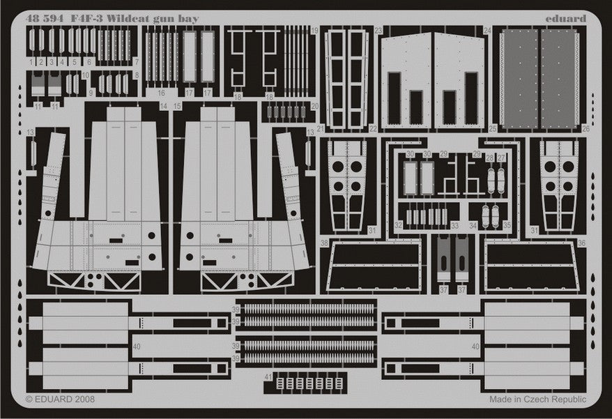 1/48 Aircraft- F4F3 Wildcat Gun Bay for HBO (D)