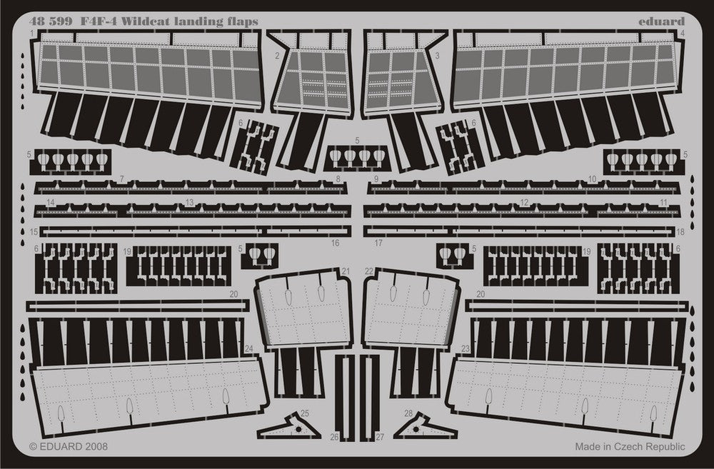 1/48 Aircraft- F4F4 Wildcat Landing Flaps for HBO (D)