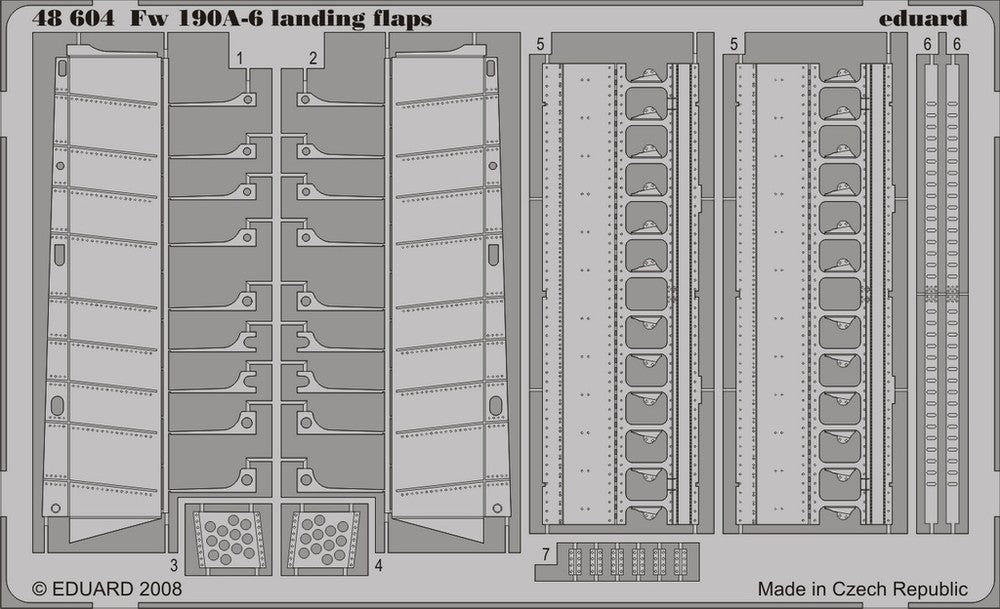 1/48 Aircraft- Fw190A6 Landing Flaps for HSG (D)