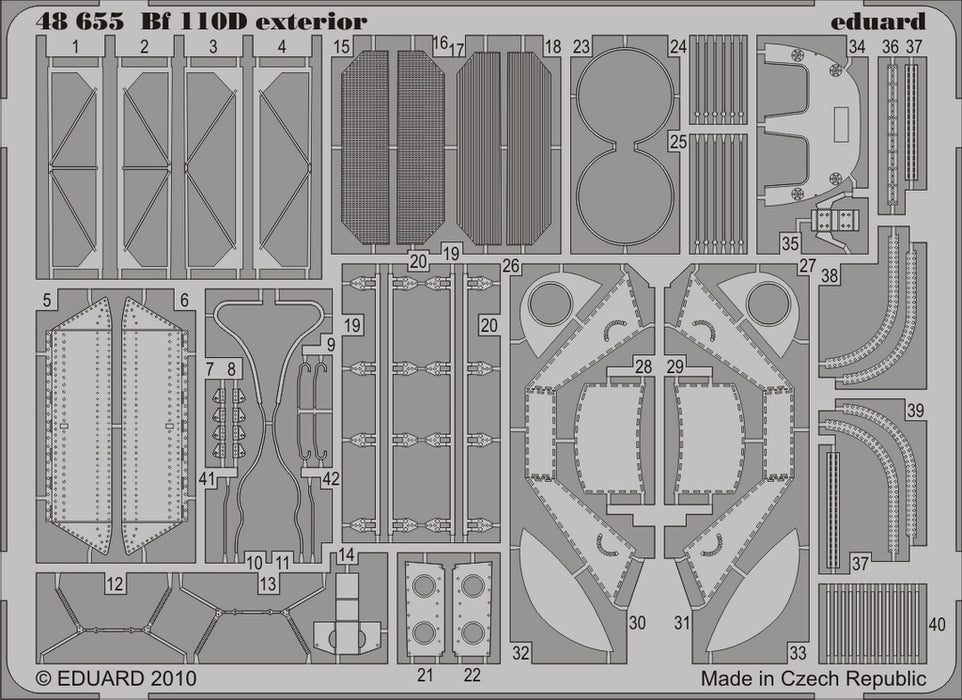 1/48 Aircraft- Bf110D Exterior for DML (D)