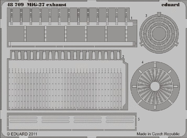 1/48 Aircraft- MiG27 Exhaust for ITA (D)