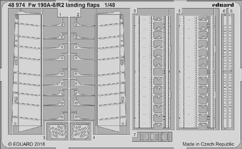 1/48 Aircraft- Fw1098/R2 Landing Flaps for EDU (D)