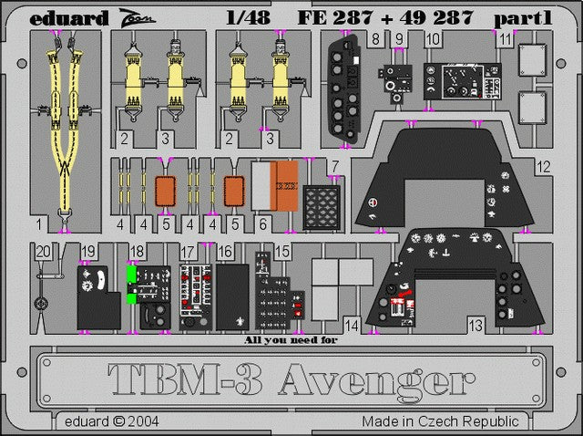 1/48 Aircraft- TBM3 Avenger for ATE (Painted)
