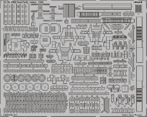 1/200 Ship- HMS Hood Radars Pt.2 for TSM (D)