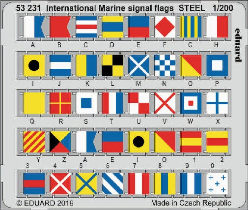 1/200 Ship- International Marine Signal Flags Steel (Painted) (D)