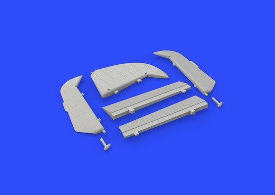 1/48 Aircraft- Bf109F Control Surfaces for EDU (Photo-Etch & Resin) (D)