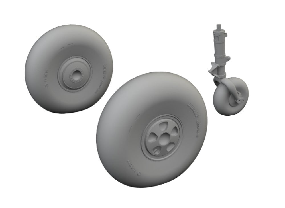 1/48 Aircraft- Beaufort Mk I Wheels for ICM (Mask & Resin)