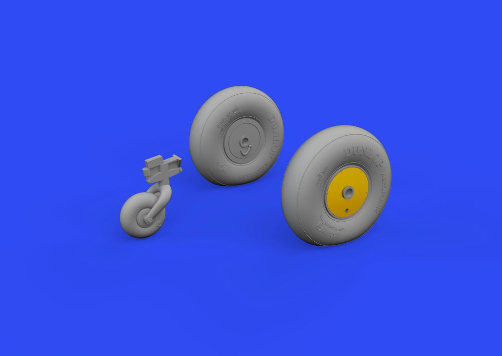 1/48 Aircraft- Anson Mk I Wheels for ARX (Mask & Resin)