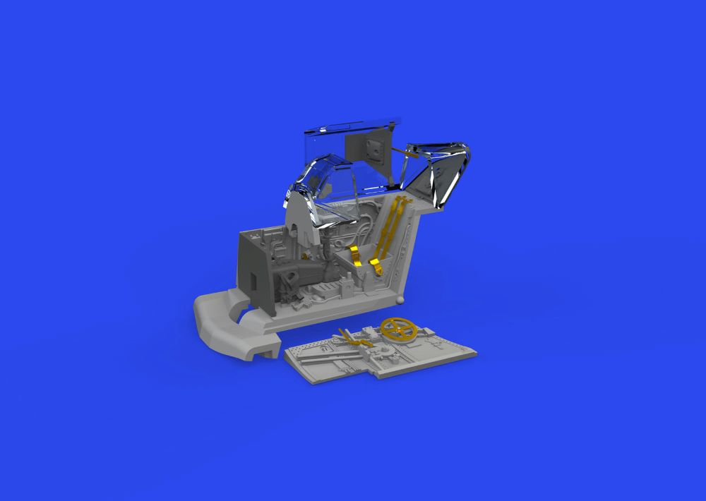 1/72 Aircraft- Bf109F Cockpit for EDU (Decals, Photo-Etch & Resin)