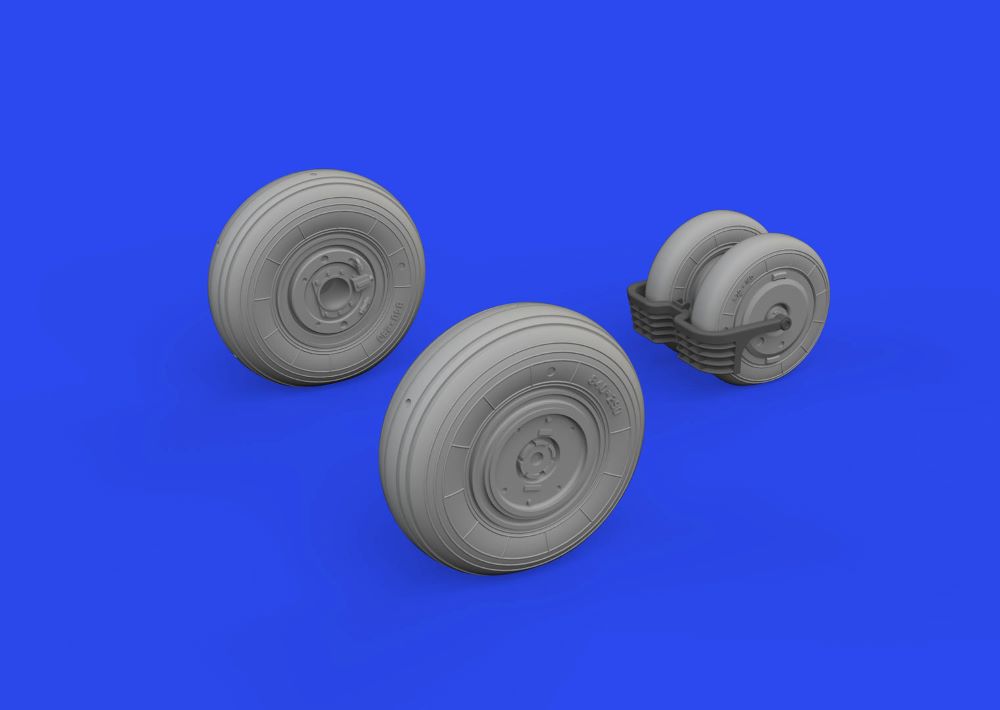 1/72 Aircraft- MiG29 Wheels for LNR (Mask & Resin)