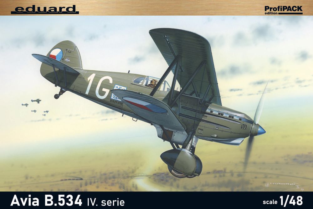 1/48 Avia B534 IV Series Czech BiPlane Fighter (Profi-Pack Plastic Kit)