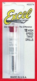 .0225" (.572mm) Steel Twist Drill (12/Vial)