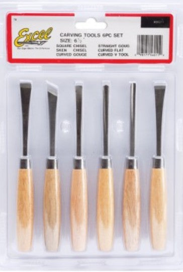 6.5" Beginners Woodcarving Set (6pc)