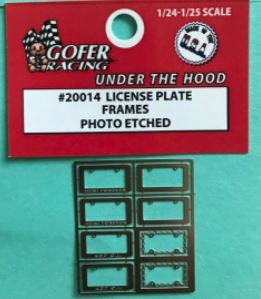 1/24-1/25 Photo-Etch License Plate Frames (4 different)