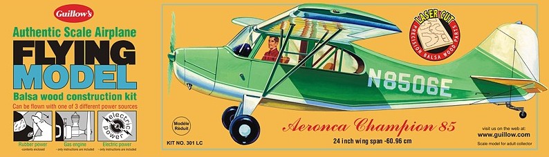 24" Wingspan Aeronca Champion 85 Laser Cut Kit