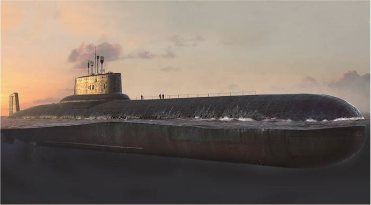 1/350 Russian Navy SSBN Typhoon Class Submarine