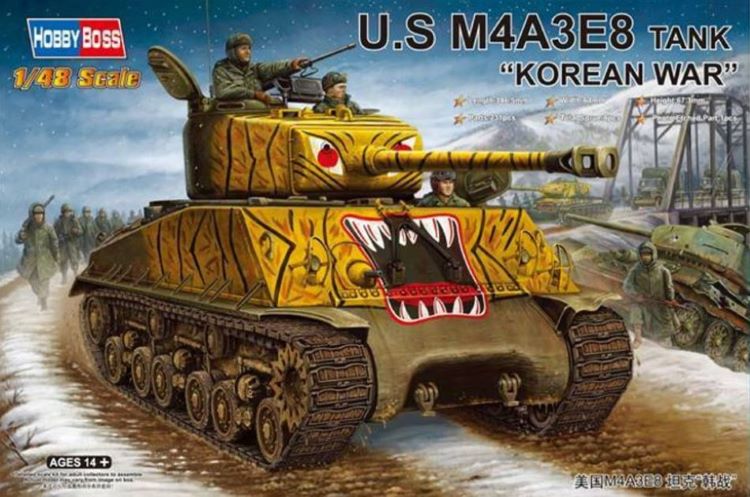 1/48 M4A3E8 US Army Tank Korean War