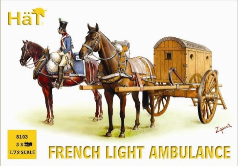 1/72 Napoleonic French Light Horse Drawn Ambulance (3 Sets)
