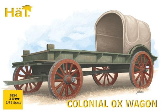 1/72 Colonial Ox Wagon (3 Sets: Wagon, 2 Oxen & 2 Figs)