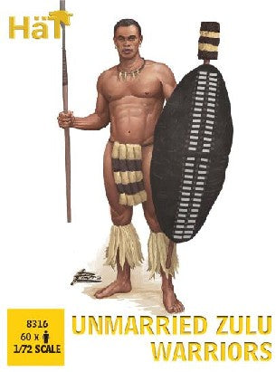 1/72 Unmarried Zulu Warriors (60)