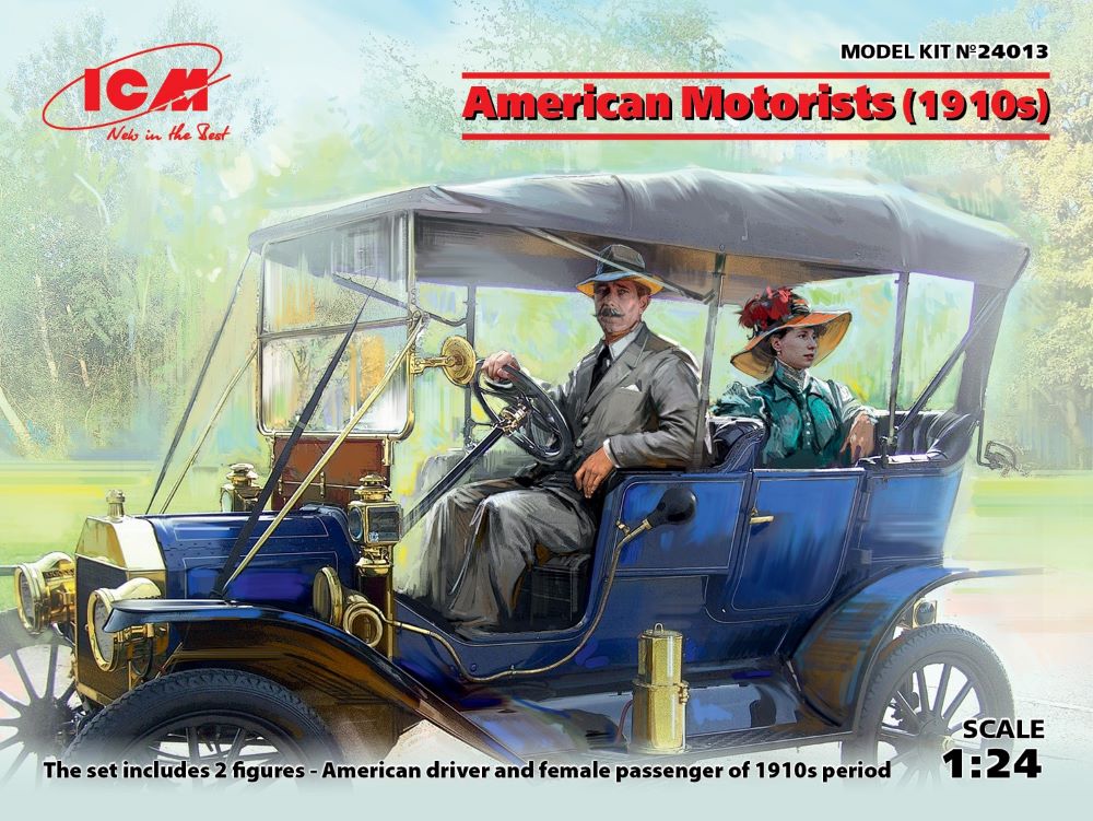 1/24 American Male/Female Motorists 1910's (2)