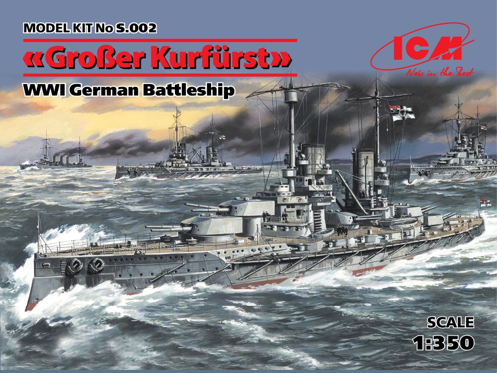 1/350 WWI German Grosser Kurfurst Battleship