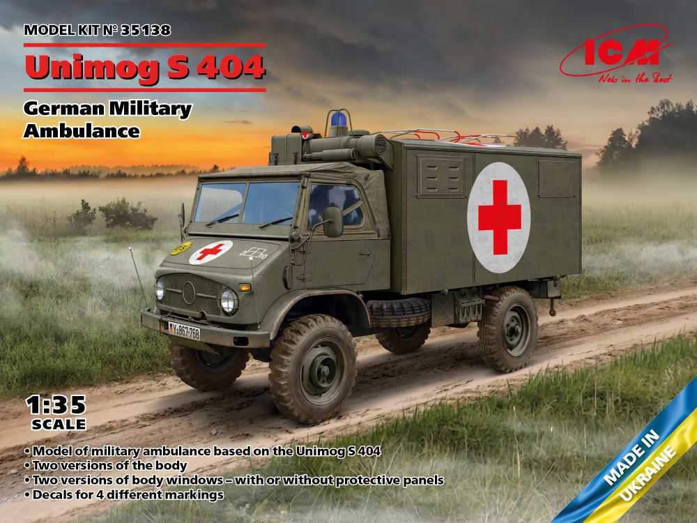 1/35 German Unimog S404 Military Ambulance